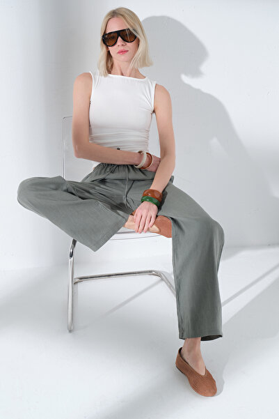 Domoda Ženska bluza sa lađastim izrezom i mekim dodirom Naborano Premium Plet...