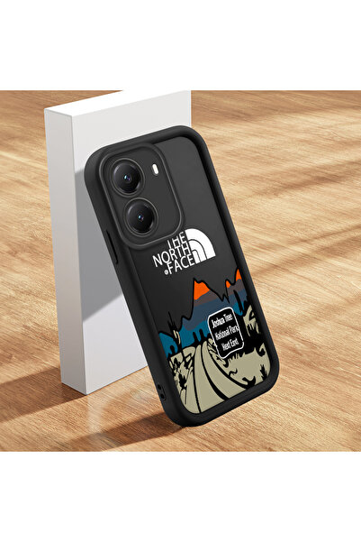 Hontinga Poco X7 Pro Uyumlu Kılıfı İnce Yumuşak Silikon Telefon Kılıfı Dağ Desen