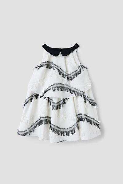 Lia Lea BG Store Kız Bebek Beyaz Elbise