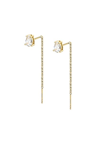 MORELLATO Tesori Drop Earrings, 925 silver, gold, white crystals, SAIW208