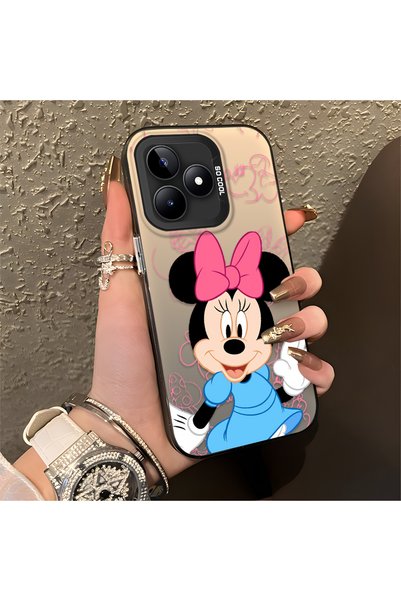 CASEVIBE Realme Note 50 Compatible Stylish Minnie Mouse Patterned Shockproof ...