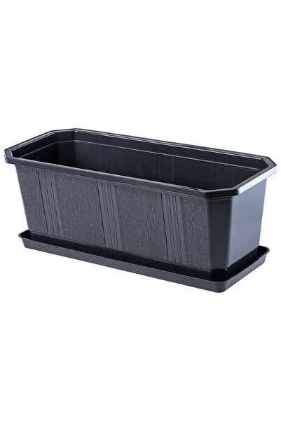 KADAX Cutie de balcon ghiveci de flori 40 cm suport pentru ghiveci suport pen...