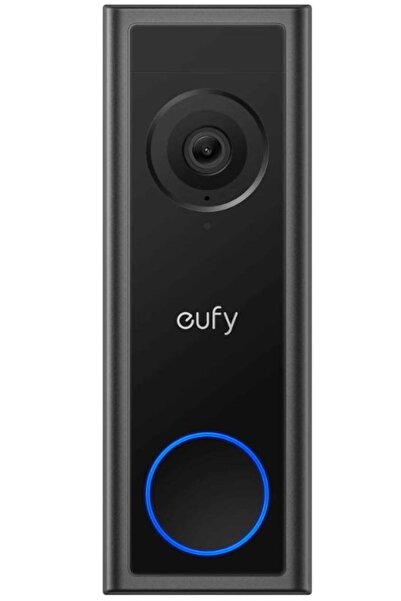 eufy Sonerie video C30, 2K FHD, Wi-Fi, Baterie de 5.000 mAh, Negru