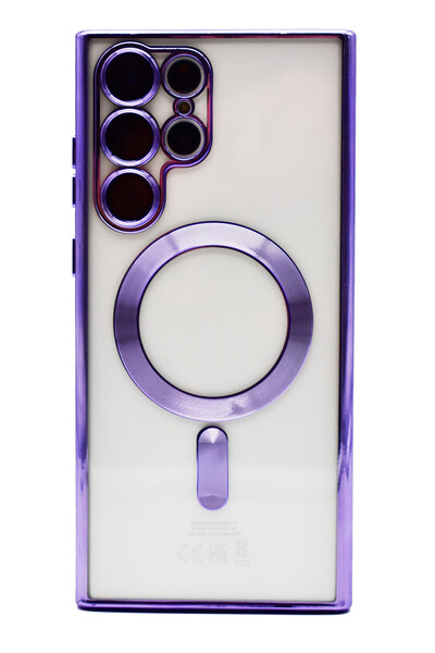 OEM Husa Luxury Magnetica, protectie camere, pentru Galaxy S22, Mov