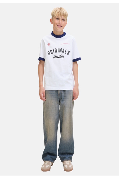 Jack & Jones Junior T-Shirt CAMBRIDGE RINGER FOOTBALL Kurzarmshirt