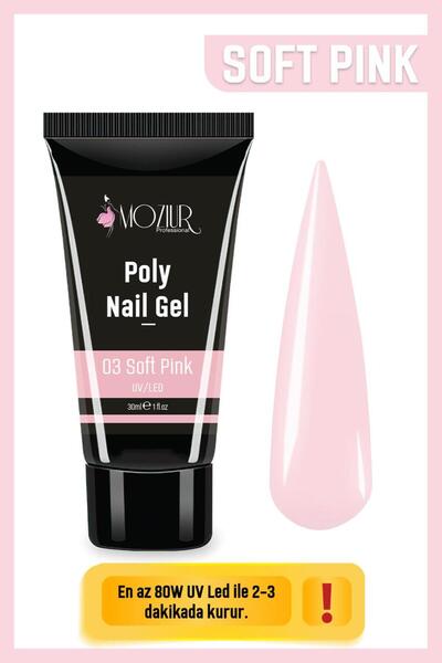 MOZIUR Poly Jel 30ml Soft Pink
