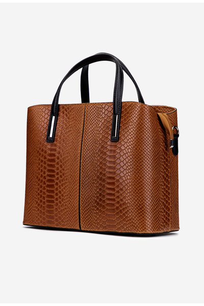 Dasha Brown women's bag made of crocodile Leather