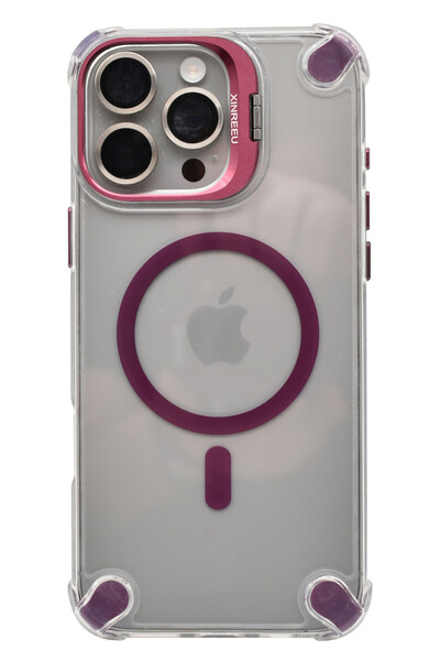 VERTEK Husa Magnetica Metal Camera Stand, Corner Bump, pentru iPhone 12 Pro -...