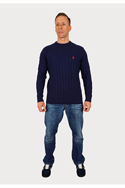 U.S. Polo Assn. Pullover Strick Zopfmuster