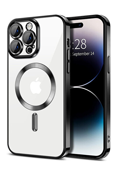 OEM Husa Luxury Magnetica, protectie camere, pentru iPhone 12 Pro Max, Negru