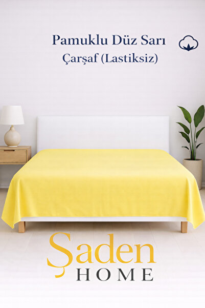 SADEN HOME Pamuk KOMAD DVOGLOVASTOG ŽUTOG PLAČA, 220X240 CM