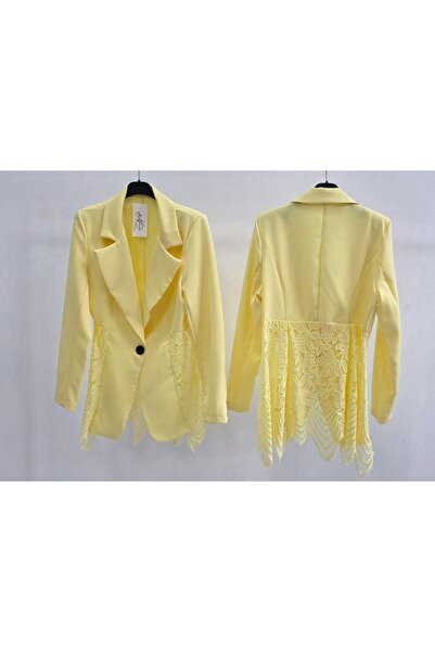 MAXORA SHOP Drapey jacket with lace inserts