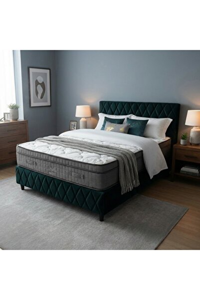 Dienni HESTİA Değiştirilebilir Kumaşlı Demonte Metal Baza+Başlık (Yatak ve Ak...