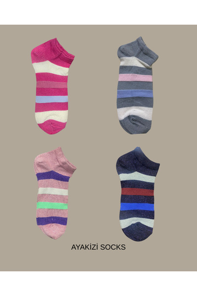 ayakizi socks 12 Pairs of Glittery Women's Bootie Socks