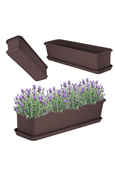 KADAX Suport pentru ghiveci de balcon, maro, 60 cm