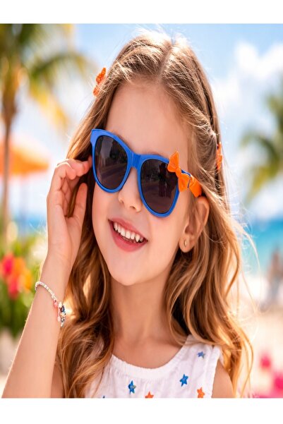 Optic Master Children's sunglasses with rabbit ear detail, model 5233, blue