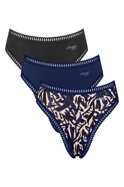 SLOGGI Unterhose GO CRUSH HIGH LEG Slip 3er Pack