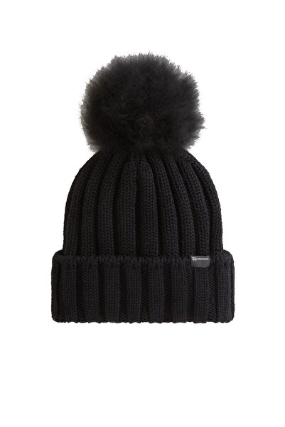 WOOLRICH Mütze CASHMERE POM POM Beanie