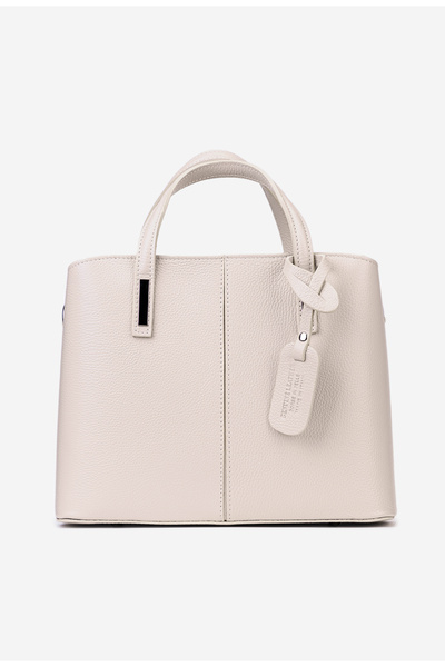 Dasha Geanta dama din piele texturata bej