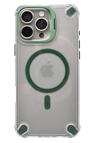 VERTEK Husa Magnetica Metal Camera Stand, Corner Bump, pentru iPhone 12 Pro M...