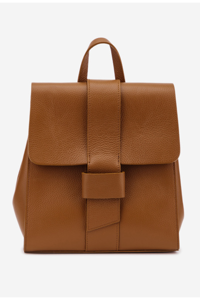 Dasha Elegant women's Backpack in brown Leather bag style