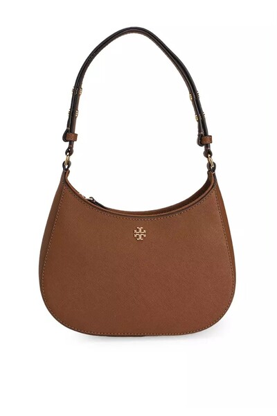 Tory Bruch Leather Handbag Stylish Versatile Tote Shoulder Bag for Work and E...