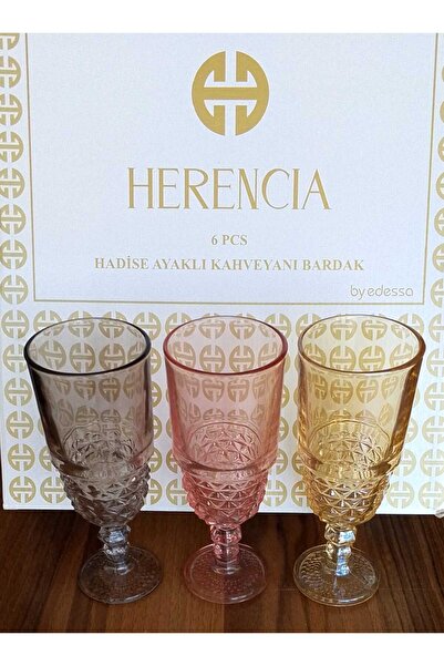 Herencia 6'Lı Lüks Kahve Yanı Bardak