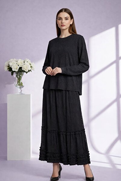 Nurcan Çetin 26425 brodat Set cu fustă