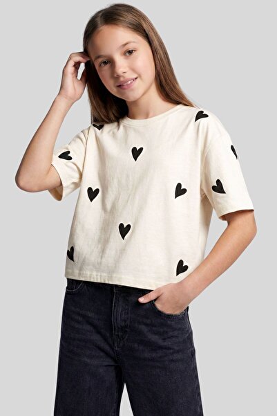 ww waka waka kids store Κοριτσίστικο μπλουζάκι εκρού "All We Need Is Love" με...