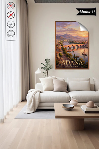 Akıllı Kağıt Türkiye İller Tablo - Poster Adana (Model-13)