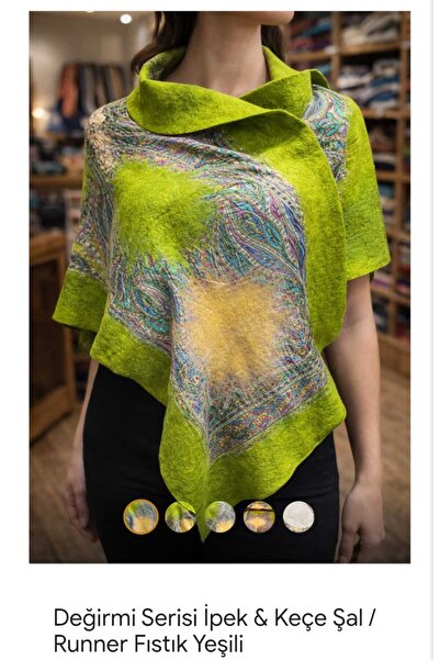 Perdecizade Perde Sistemleri Mill Series Silk and Felt Shawl Table Runner