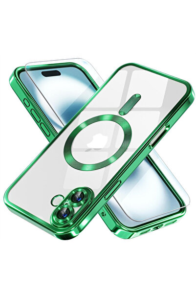 VERTEK Husa Luxury Magnetica, protectie camere, pentru iPhone 16, Verde