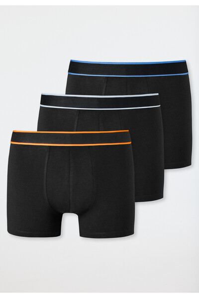 Schiesser Boxershorts Unterhosen im 3 Pack mit Logo-Webgummibund