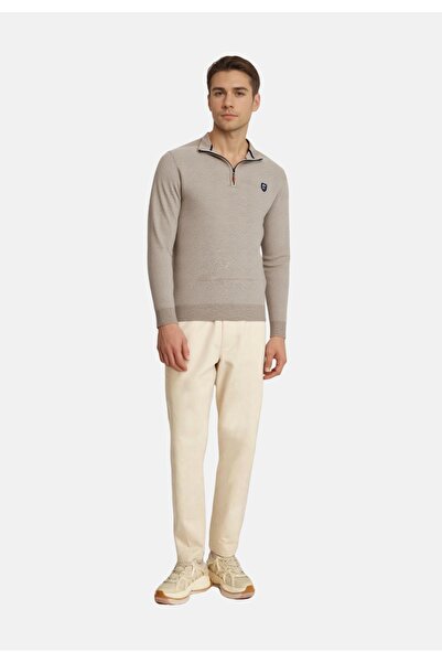 Hajo Pullover Jaspé Strickpullover Troyer