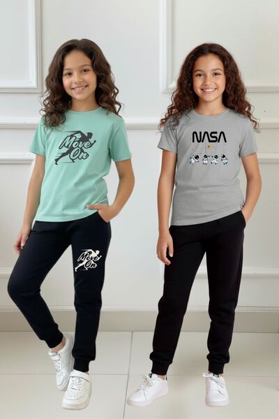 armicem ARMİKids 2-комплектний комплект одягу для дівчаток з принтом, різні к...