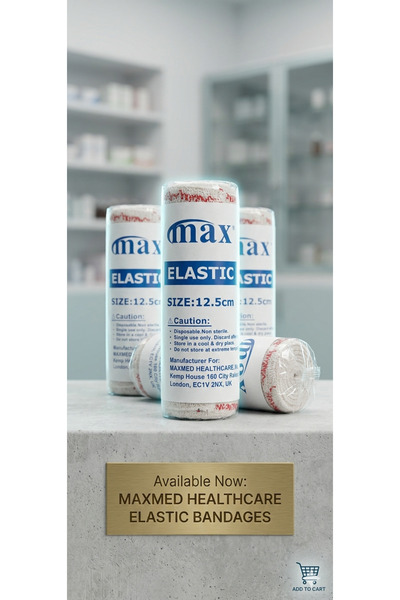 maxmed elastic crepe bandage 12.5x4.5 cm