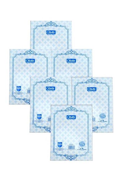 BNB A set of 6 Notebook Single Line 100 Sheets Soft Plastic Cover