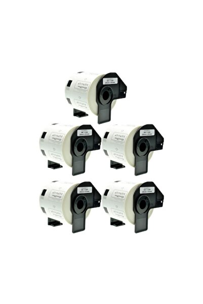 Propart Kit of 5 Pre-Cut Adhesive Labels DK11209 White 62mmX29mm