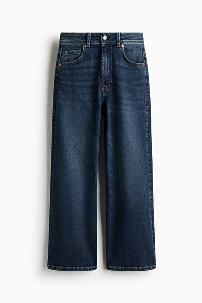 H&M Wide High Waist Ankle Jeans