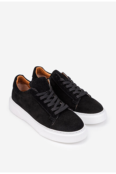 Dasha Pantofi barbati NUR din piele intoarsa neagra