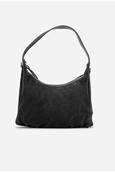 Dasha Geanta dama neagra din piele intoarsa