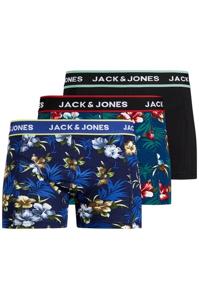 Jack & Jones Trunk Unterhosen Trunks 3 Pack Unterhosen Shorts JACFLOWER