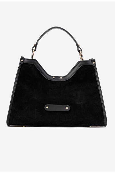 Dasha Poseta dama neagra din piele intoarsa si box