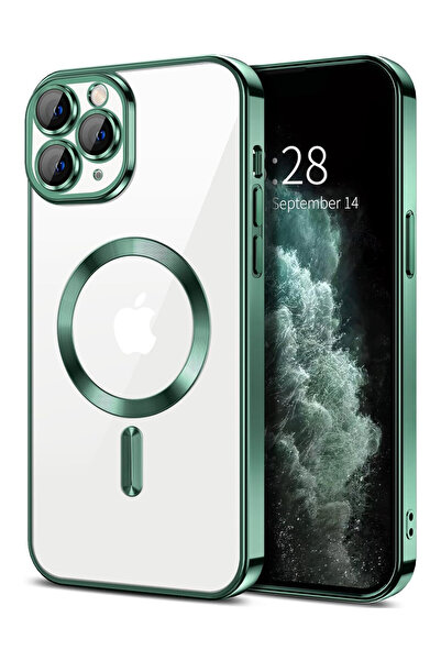 OEM Husa Luxury Magnetica, protectie camere, pentru iPhone 11 Pro, Verde