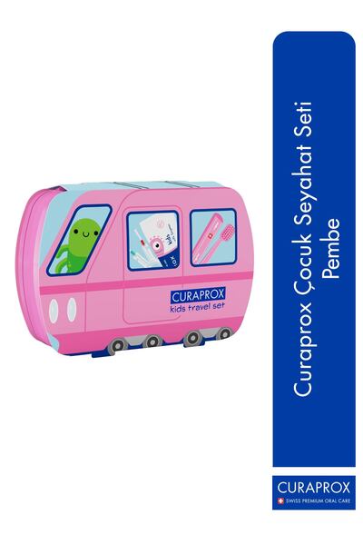 Curaprox Çocuk Seyahat Seti Pembe