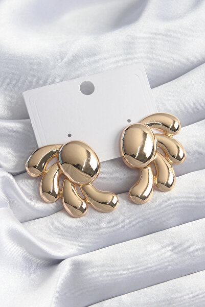 online kapsulavm avm alışveriş Brass Gold Color Women's Earrings