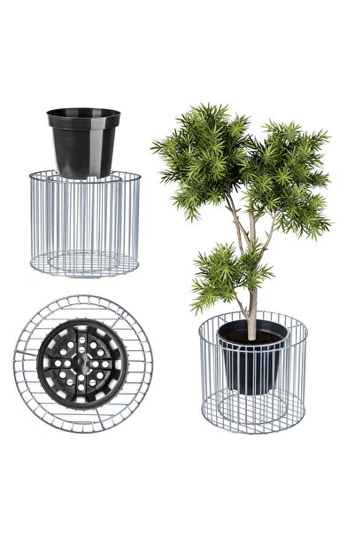 KADAX Gabion Ghiveci Gabion Capac Oțel Pentru Flori Grădină De Piatră În Aer ...