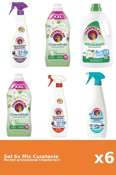 Chanteclair Set 6 Mix Curatenie Chanteclair: Marsilia, AntiMiros, Mosc Alb