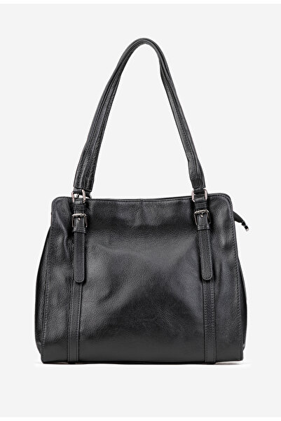 Dasha Black textured Leather women's bag