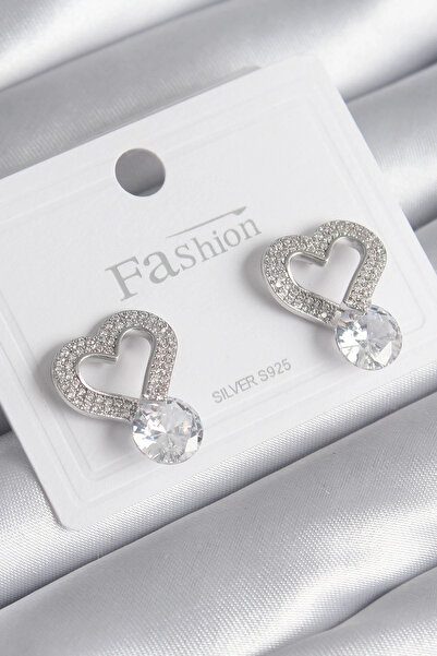 online kapsulavm avm alışveriş Brass Silver Color Zircon Stone Heart Model Dr...